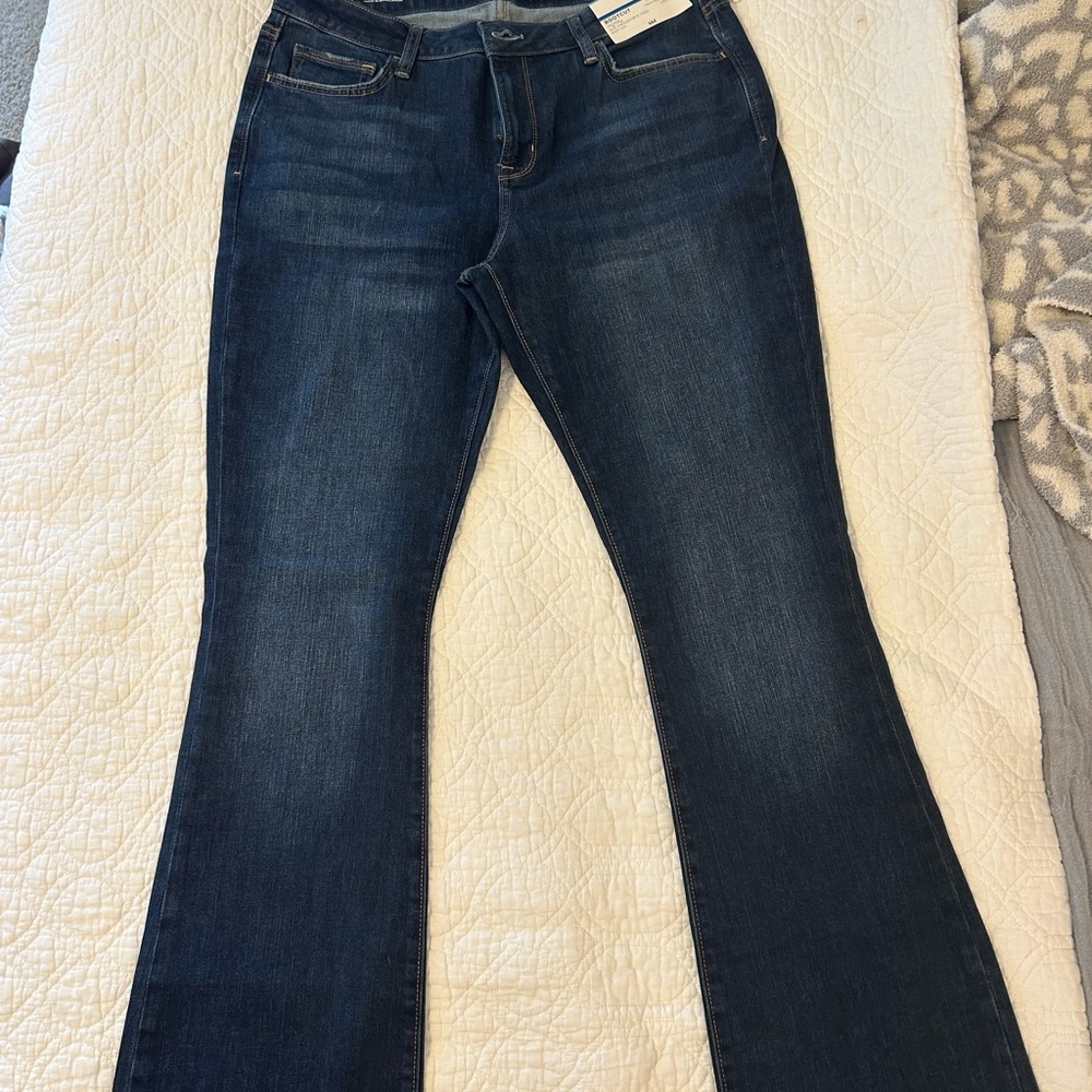 NWT Arizona Jeans Dark Indigo Flare Women's Jeans size 13